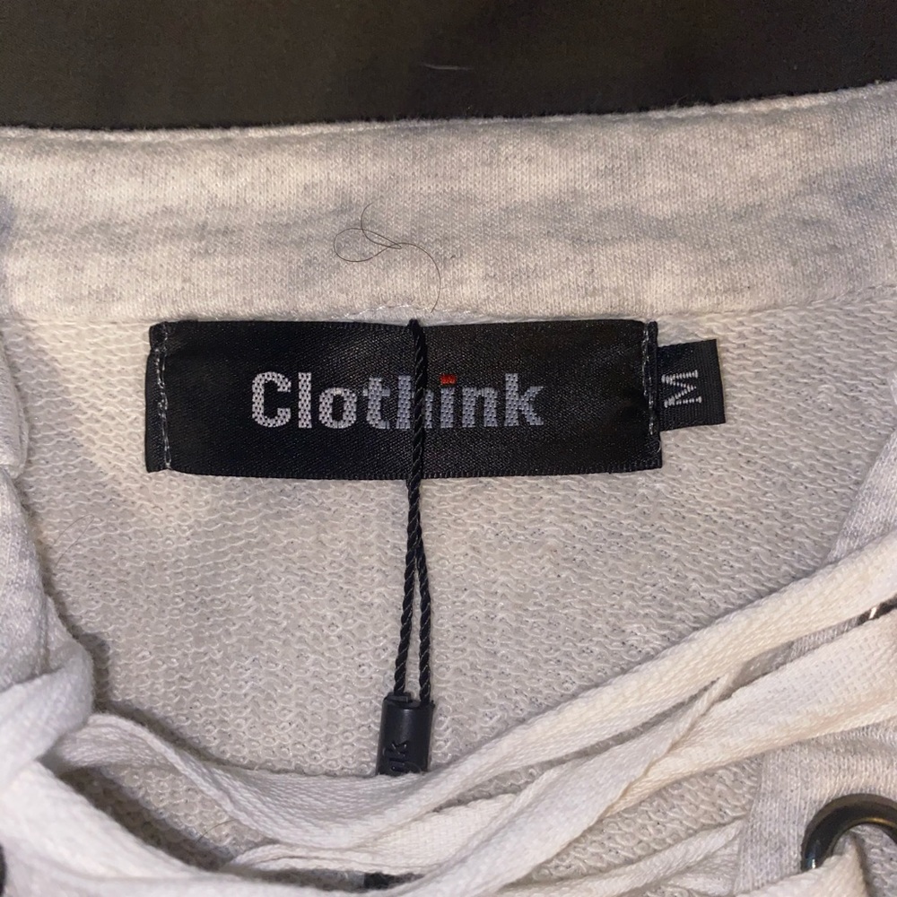 Cropped tip up sweatshirt
